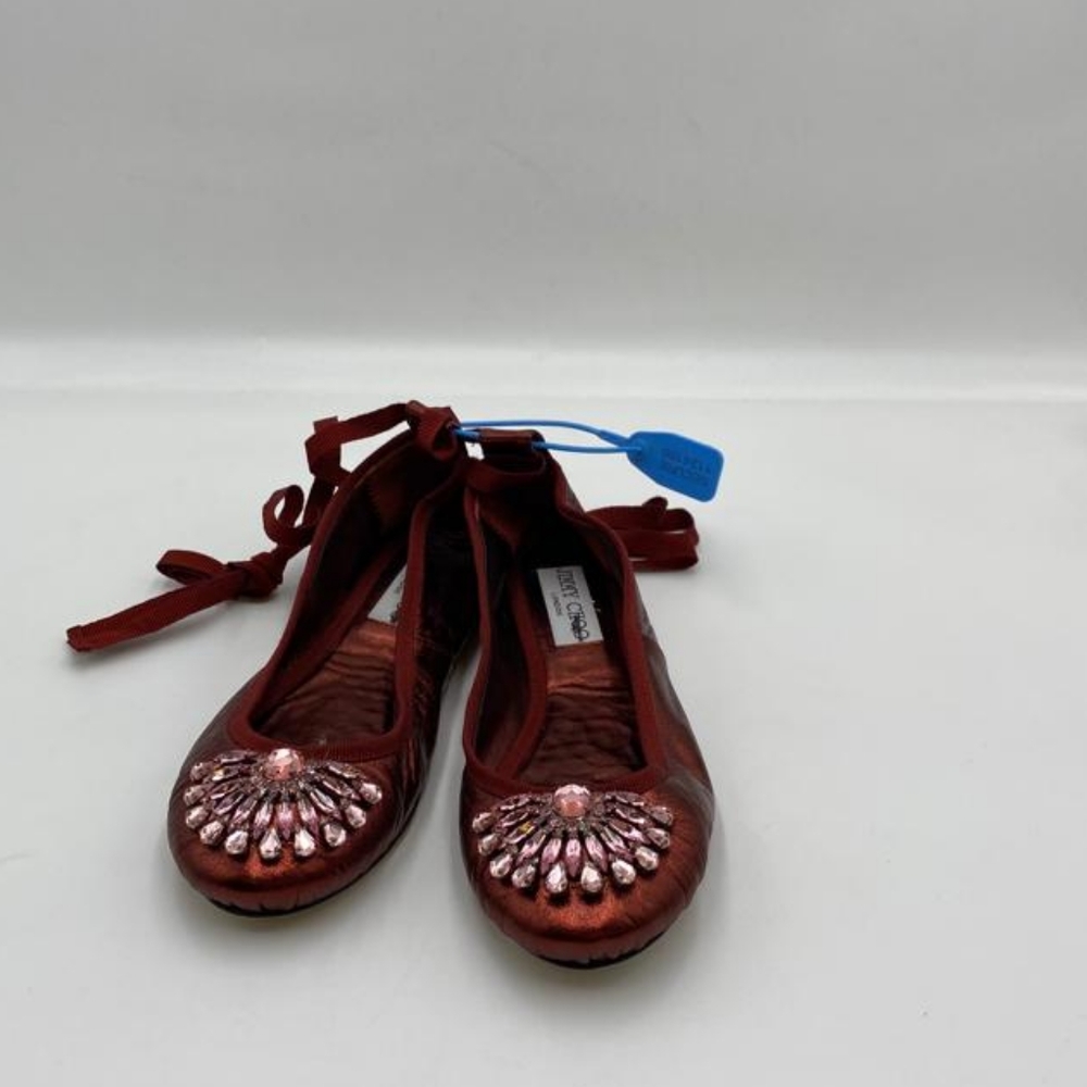 Jimmy Choo Shoes Satin Ribbon Ballerina Flats